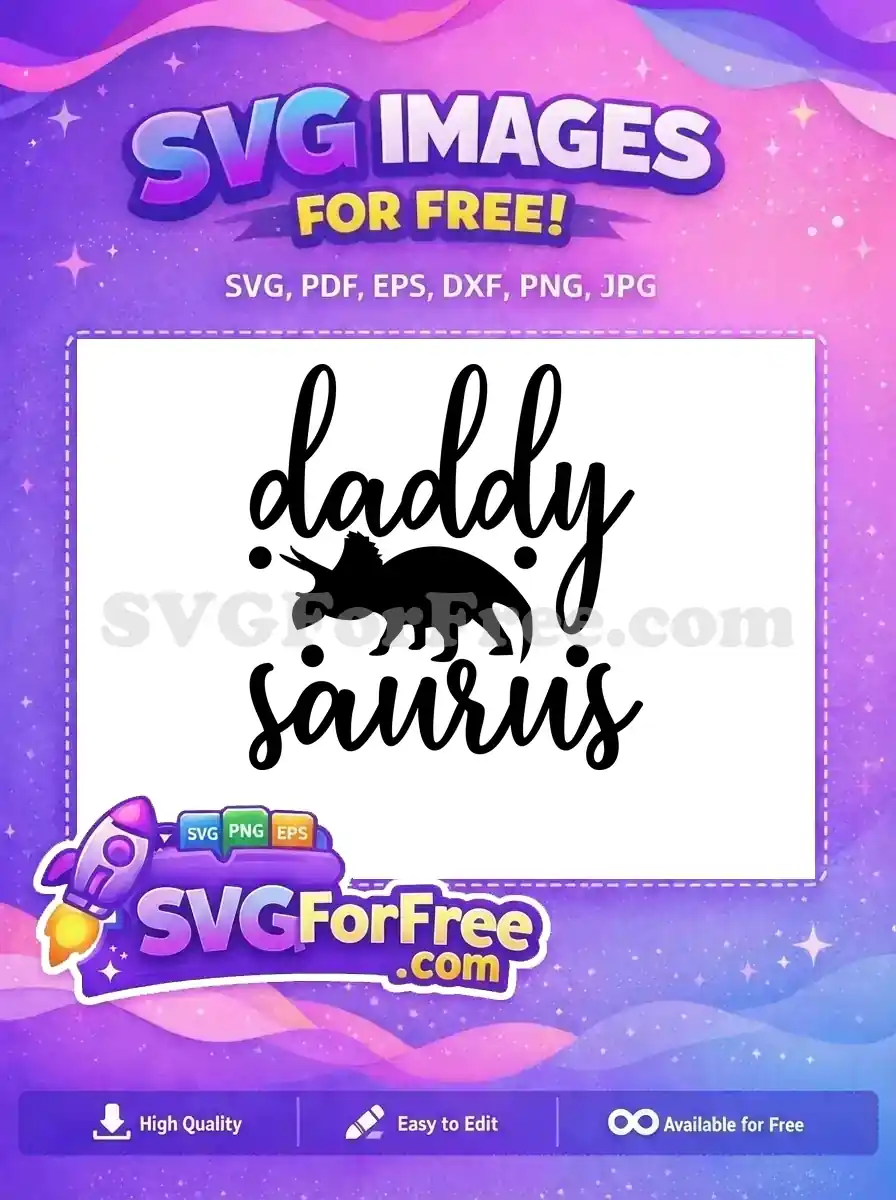 Free Triceratops Silhouette Free Daddy Saurus Dinosaurs Quotes Free SVG