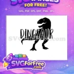 Free Dino Silhouette Free Dinosaur Quotes Jurassic Free SVG - Instant Download
