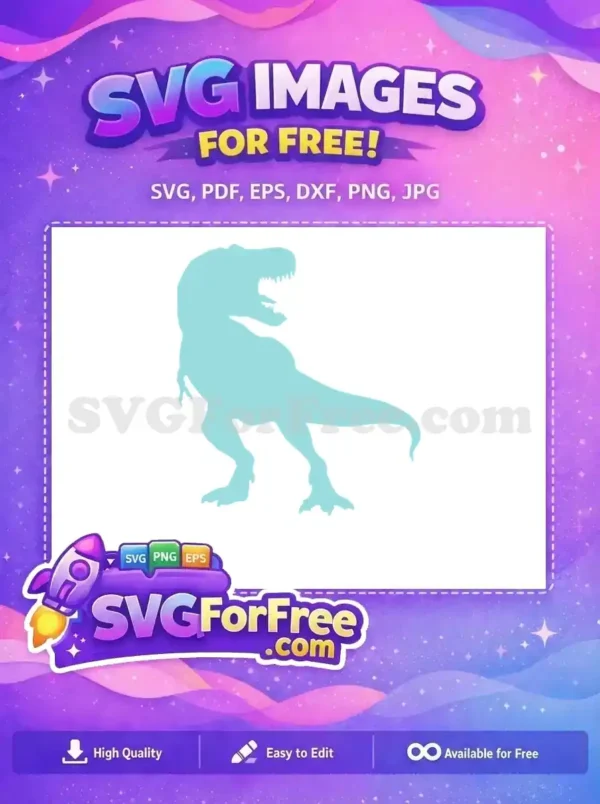 Free T-Rex Roar Free Dinosaur Silhouette Dinosaurs Quotes Free SVG