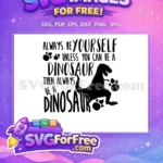 Free Dinosaur Footprint Free Funny Quote Dinosaurs Free SVG - Instant Download