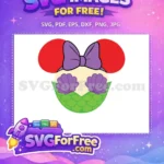 Free Red Bow Free Purple Shell Tail Ariel Free SVG - Instant Download