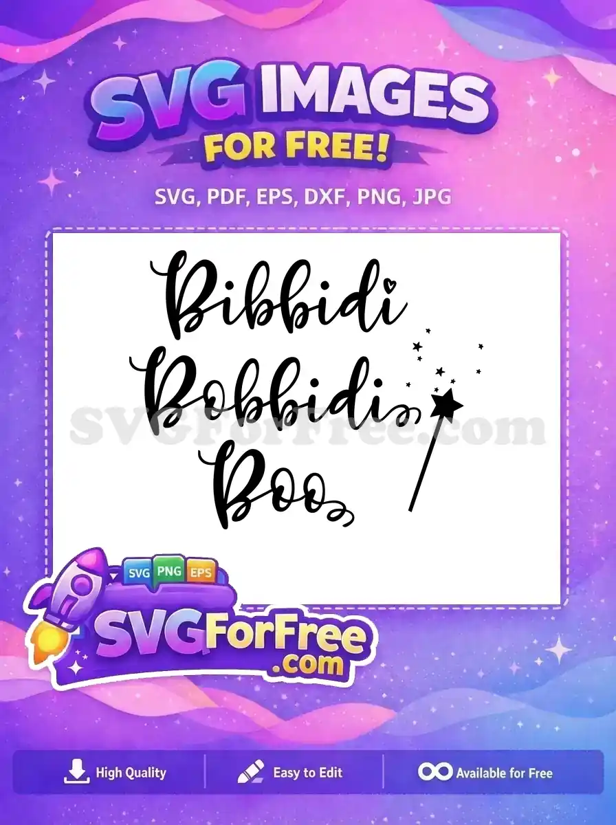 Free Black Script Free Magic Wand Fairy Godmother Free SVG