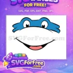 Free Big Blue Head Free Wide Happy Smile Monsters Inc. Free SVG - Instant Download
