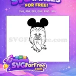 Free Grumpy Chewbacca Free Mickey Ears Disney Star Wars Free SVG - Instant Download