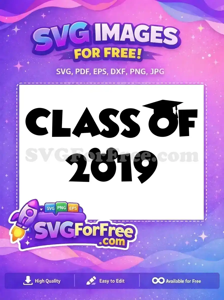 Free Black Grad Cap Free Mickey Ears 2019 Disney Class Free SVG