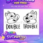 Free Chip Dale Smiling Free Double Trouble Disney Free SVG - Instant Download