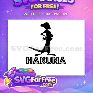 Free Confident Timon Silhouette Free Hakuna Lion King Disney Free SVG