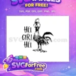 Free Hei Hei wide-eyed Free funny rooster Moana Disney Free SVG - Instant Download