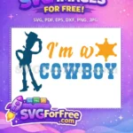 Free Blue Woody Free Orange Sheriff Star Disney Free SVG - Instant Download