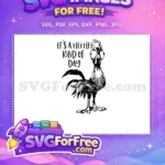 Free Confused Hei Hei Free Outline Moana Disney Free SVG - Instant Download