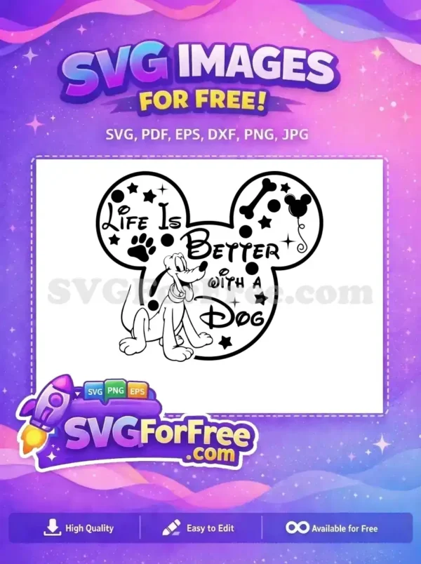 Free Happy Pluto Paw Prints Free Mickey Head Stars Disney Free SVG Free Happy Pluto Paw Prints Free Mickey Head Stars Disney Free SVG