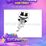 Free DJ Marshmello Helmet Free Ripped Jeans Concert Free SVG - Instant Download