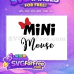 Free Red Bow Free Minnie Mouse Disney Free SVG - Instant Download