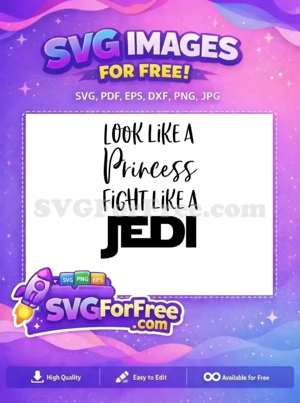 Free Princess Script Free Jedi Bold Star Wars Free SVG