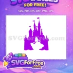 Free Majestic Purple Castle Free Elegant Cinderella Disney Princess Free SVG - Instant Download