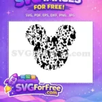 Free classic character silhouettes Free magical Mickey head Disney movies Free SVG - Instant Download