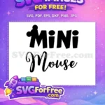 Free Minnie Mouse Ears Free Bold Playful Script Disney Free SVG - Instant Download