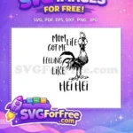 Free Googly Eyed Hei Hei Free Mom Life Chicken Moana Disney Free SVG - Instant Download