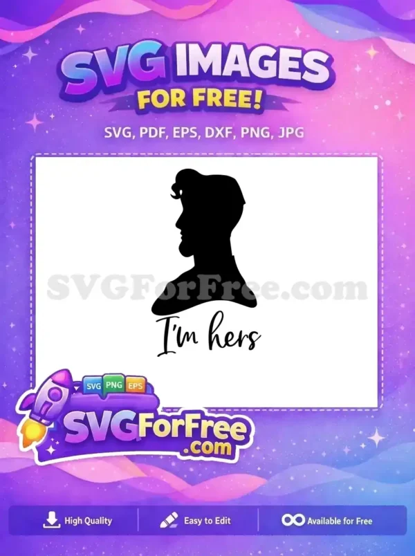 Free Prince Eric Free I'm Hers Disney Little Mermaid Free SVG