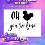 Free Mickey Head Free Oh So Fine Disney Free SVG - Instant Download