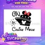 Free Minnie Red Polka Bow Free Mickey Cruise Ship Disney Free SVG - Instant Download