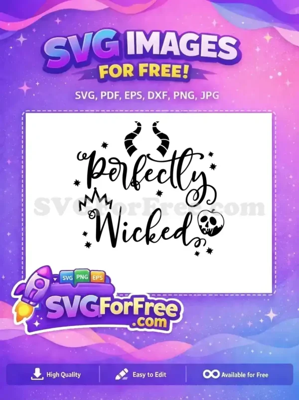 Free Maleficent Horns Crown Free Wicked Skull Apple Disney Villain Free SVG