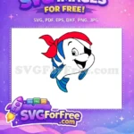 Free Happy Flounder Pirate Free Red Bandana Eyepatch Disney Free SVG - Instant Download