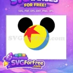 Free Mickey Free Pixar Ball Red Star Toy Story Disney Free SVG - Instant Download