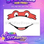 Free Red Mask Free Goofy Smile Disney Free SVG - Instant Download