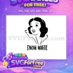 Free Smiling Face Free Black Hair Snow White Free SVG - Instant Download