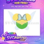 Free Yellow Head Bow Free Green Dress Wings Tinkerbell Disney Free SVG - Instant Download