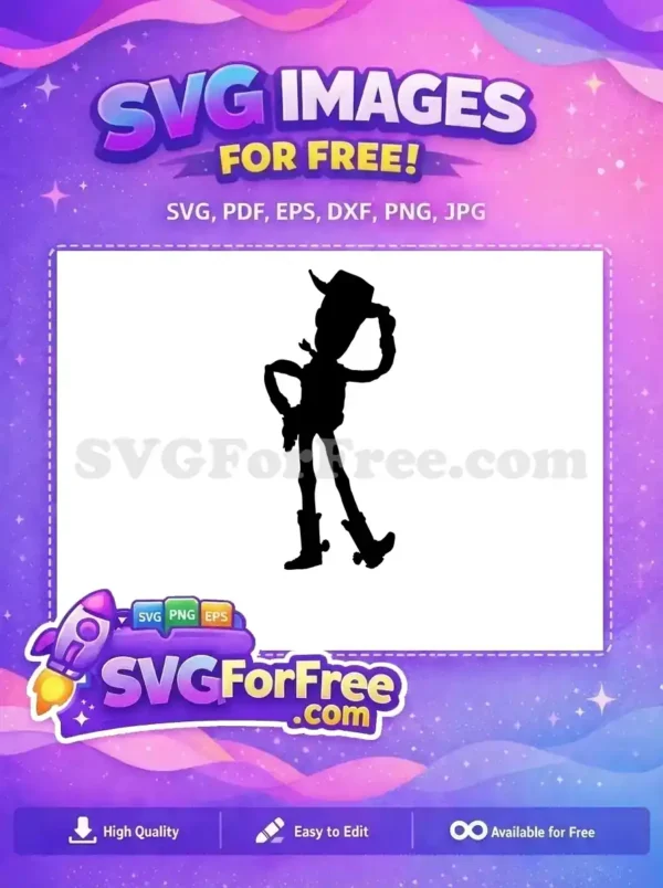 Free Classic Hat Free Sheriff Pose Toy Story Disney Free SVG