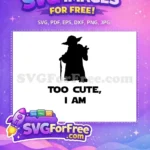 Free Yoda Silhouette Staff Free Cute-Quote Star Wars Free SVG - Instant Download