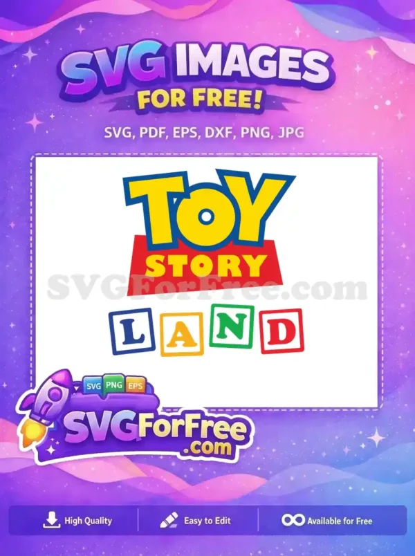 Free Logo Free Blocks Toy Story Land Free SVG