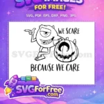Free Mike Wazowski Winking Free Scary Pumpkin Monsters Inc Halloween Free SVG - Instant Download