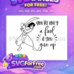 Free Sword Wielding Free Quote Graphic Aladdin Free SVG - Instant Download