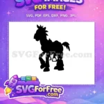 Free Disney Bullseye brown horse Free saddle stirrups Toy Story Free SVG - Instant Download