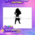 Free Moana Wavy Hair Free Confident Pose Disney Moana Free SVG - Instant Download