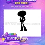 Free Princess Afro Silhouette Free Retro Outfit Hercules Free SVG - Instant Download