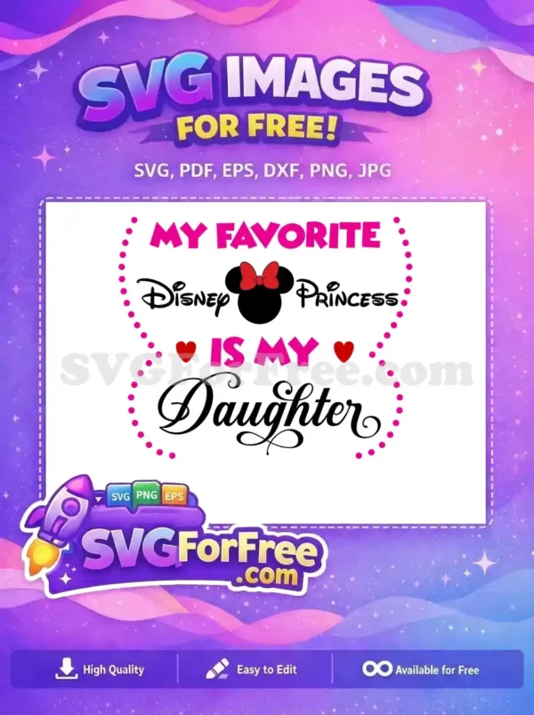Free Minnie Mouse Red Bow Free Pink Daughter Princess Quote Disney Free SVG Free Minnie Mouse Red Bow Free Pink Daughter Princess Quote Disney Free SVG
