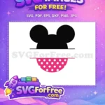 Free Black Ears Free Pink Polka Dot Skirt Minnie Mouse Disney Free SVG - Instant Download