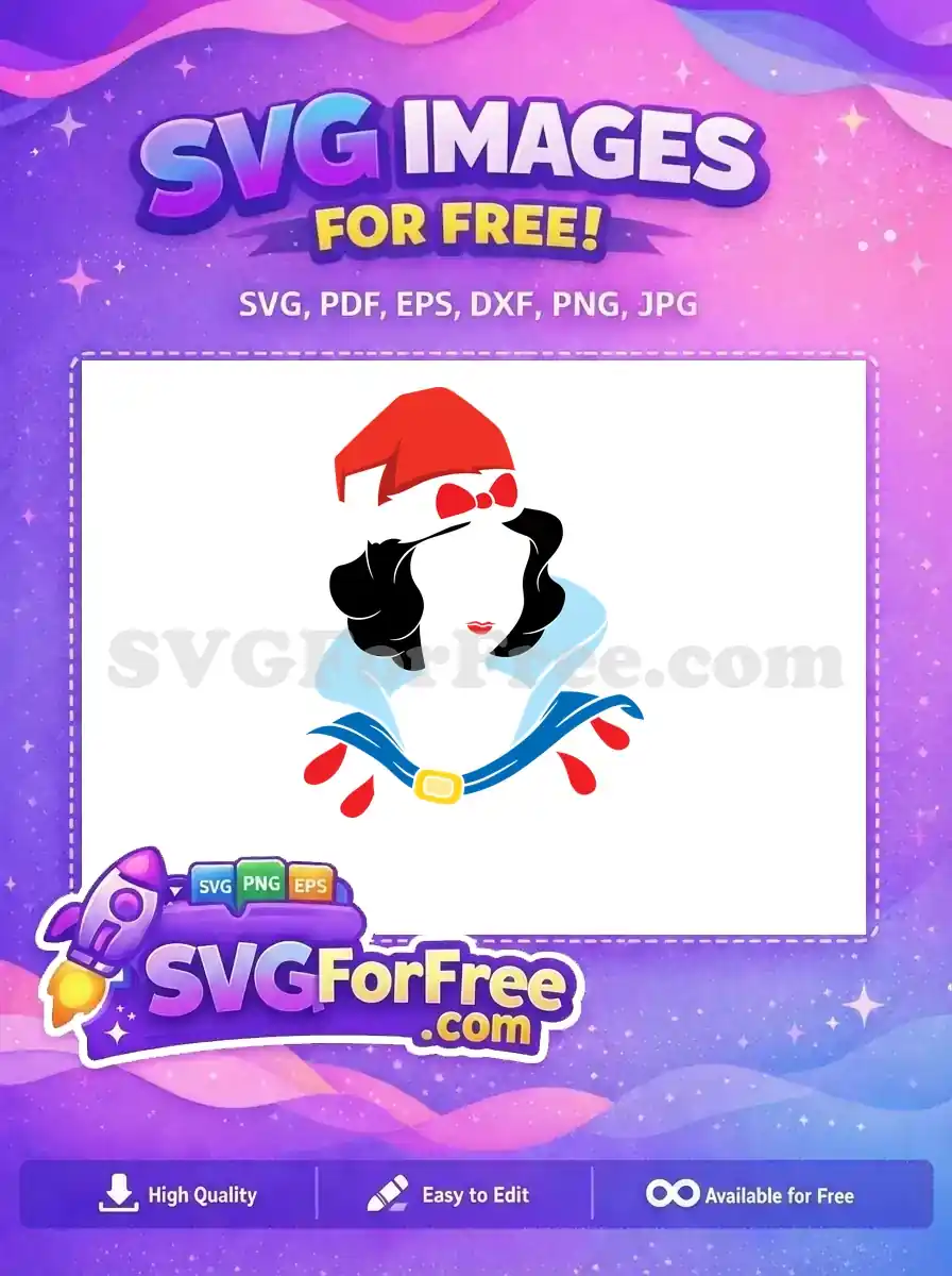 Free Christmas Snow White Free Santa Hat Disney Free SVG