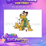 Free Pluto Hat Scarf Lights Free Tangled Disney Free SVG - Instant Download