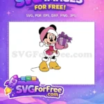 Free Pink Minnie Free Purple Gift Disney Free SVG - Instant Download