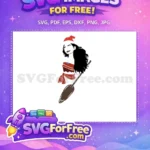 Free Happy Moana Santa Free Oar Necklace Disney Free SVG - Instant Download