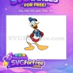 Free Happy Donald Free Red Sweater Gift Disney Free SVG - Instant Download