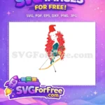 Free Red Hair Free Santa Hat Brave Free SVG - Instant Download