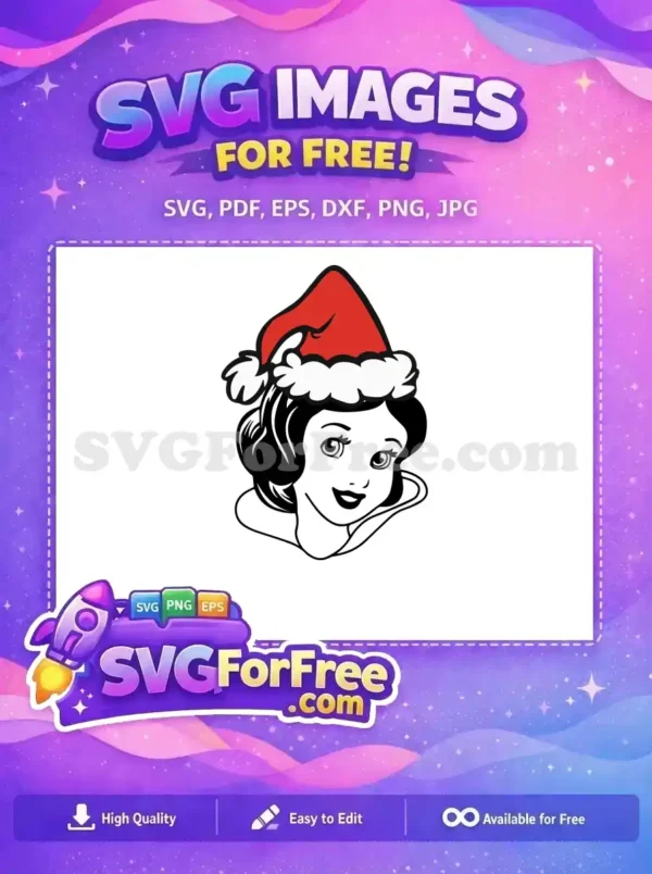Free Santa Hat Free Black Hair Snow White Free SVG