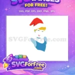 Free Cinderella Smiling Red Hat Free Christmas Disney Free SVG - Instant Download