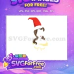 Free Pointy Red Hat Free Wavy Brown Hair Snow White Disney Free SVG - Instant Download